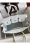 Hermes Birkin 35 Handmade Bag In Toile & White Clemence Leather  Replica