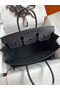 Hermes Birkin 35 Retourne Handmade Bag In Black Box Calfskin  Replica