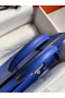 Hermes Birkin 35 Retourne Handmade Bag In Blue Electric Clemence Leather  Replica