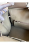 Hermes Birkin 35 Retourne Handmade Bag In Gris Asphalt Clemence Leather  Replica