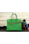 Hermes Birkin 35CM 30CM Tote Bag Original Leather HB35O Green  Replica