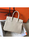 Hermes Birkin 35cm Bag In Beton Clemence Leather GHW  Replica