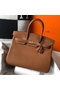 Hermes Birkin 35cm Bag In Gold Clemence Leather GHW  Replica