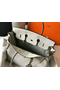 Hermes Birkin 35cm Bag In Pearl Grey Clemence Leather GHW  Replica