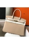 Hermes Birkin 35cm Bag In Trench Clemence Leather GHW  Replica