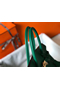 Hermes Birkin 35cm Bag In Vert Vertigo Clemence Leather GHW  Replica