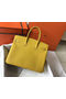 Hermes Birkin 35cm Bag In Yellow Clemence Leather GHW  Replica
