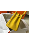 Hermes Birkin 35cm Bag In Yellow Clemence Leather GHW  Replica