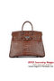 Hermes Birkin 35CM Croco Leather Tote Bag Dark Brown  Replica