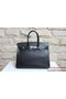 Hermes Birkin 35CM Tote Bag Black Clemence Leather H6089 Silver/Gold  Replica