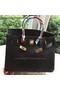 Hermes Birkin 35CM Tote Bag Black Litchi Leather BK35 Gold  Replica