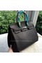 Hermes Birkin 35CM Tote Bag Black Litchi Leather BK35 Silver  Replica
