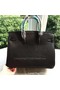 Hermes Birkin 35CM Tote Bag Black Litchi Leather BK35 Silver  Replica