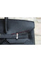 Hermes Birkin 35CM Tote Bag Black&Rose Clemence Leather H35 Silver  Replica