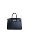 Hermes Birkin 35CM Tote Bag Black&Rose Clemence Leather H35 Silver  Replica