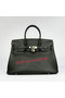 Hermes Birkin 35CM Tote Bag Black Smooth Leather H6089 Gold  Replica
