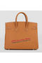 Hermes Birkin 35CM Tote Bag Camel Original Leather H35 Silver  Replica