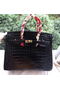 Hermes Birkin 35CM Tote Bag Croco Leather H35CO Black  Replica