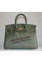Hermes Birkin 35CM Tote Bag Dark Green Clemence Leather H6089 Gold  Replica