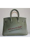 Hermes Birkin 35CM Tote Bag Dark Green Clemence Leather H6089 Gold  Replica