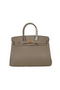 Hermes Birkin 35CM Tote Bag Gray Clemence Leather H35 Gold  Replica
