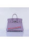Hermes Birkin 35CM Tote Bag Lavender Grainy Leather Silver  Replica