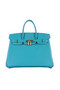Hermes Birkin 35CM Tote Bag Light BLue Grainy Leather Gold  Replica