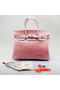 Hermes Birkin 35CM Tote Bag Light Pink Iridescent Croco Leather Gold  Replica