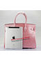 Hermes Birkin 35CM Tote Bag Light Pink Iridescent Croco Leather Gold  Replica