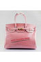 Hermes Birkin 35CM Tote Bag Light Pink Iridescent Croco Leather Gold  Replica