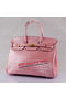Hermes Birkin 35CM Tote Bag Light Pink Iridescent Croco Leather Gold  Replica