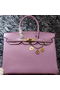 Hermes Birkin 35CM Tote Bag Litchi Leather HB35GL Lavender  Replica