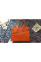 Hermes Birkin 35CM Tote Bag Litchi Leather HB35GL Orange  Replica