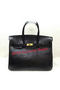 Hermes Birkin 35CM Tote Bag Lizard Leather HB35GL Black  Replica