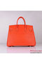 Hermes Birkin 35CM Tote Bag Orange Clemence Leather H6089 Gold  Replica