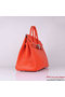 Hermes Birkin 35CM Tote Bag Orange Clemence Leather H6089 Silver  Replica