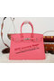 Hermes Birkin 35CM Tote Bag Pink Clemence Leather H35 Silver  Replica