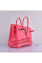 Hermes Birkin 35CM Tote Bag Pink Grainy Leather H6089 Silver  Replica