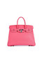 Hermes Birkin 35CM Tote Bag Pink Grainy Leather H6089 Silver  Replica