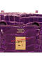 Hermes Birkin 35CM Tote Bag Purple Iridescent Croco Leather Gold  Replica