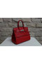 Hermes Birkin 35CM Tote Bag Red Ostrich Leather BK35 Silver  Replica