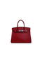 Hermes Birkin 35CM Tote Bag Red Ostrich Leather BK35 Silver  Replica