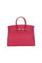 Hermes Birkin 35CM Tote Bag Rose Clemence Leather H35 Silver  Replica