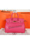 Hermes Birkin 35CM Tote Bag Rose Original Grainy Leather H35 Gold  Replica