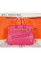Hermes Birkin 35CM Tote Bag Rose Original Grainy Leather H35 Silver  Replica
