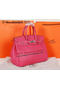 Hermes Birkin 35CM Tote Bag Rose Original Grainy Leather H35 Silver  Replica