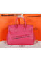 Hermes Birkin 35CM Tote Bag Rose Original Grainy Leather H35 Silver  Replica