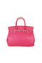 Hermes Birkin 35CM Tote Bag Rose Original Grainy Leather H35 Silver  Replica