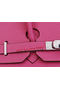 Hermes Birkin 35CM Tote Bag Rosy Original Leather H35 Silver  Replica