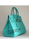 Hermes Birkin 35CM Tote Bag SkyBlue Clemence Leather H6089 Silver  Replica